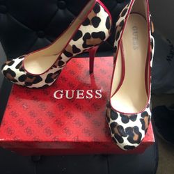 Guess Cheetah Heels 8.5 Brand New 