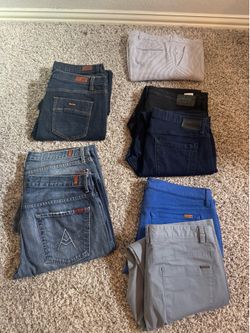 9 Qty jeans/pants- Size 36W X 30L