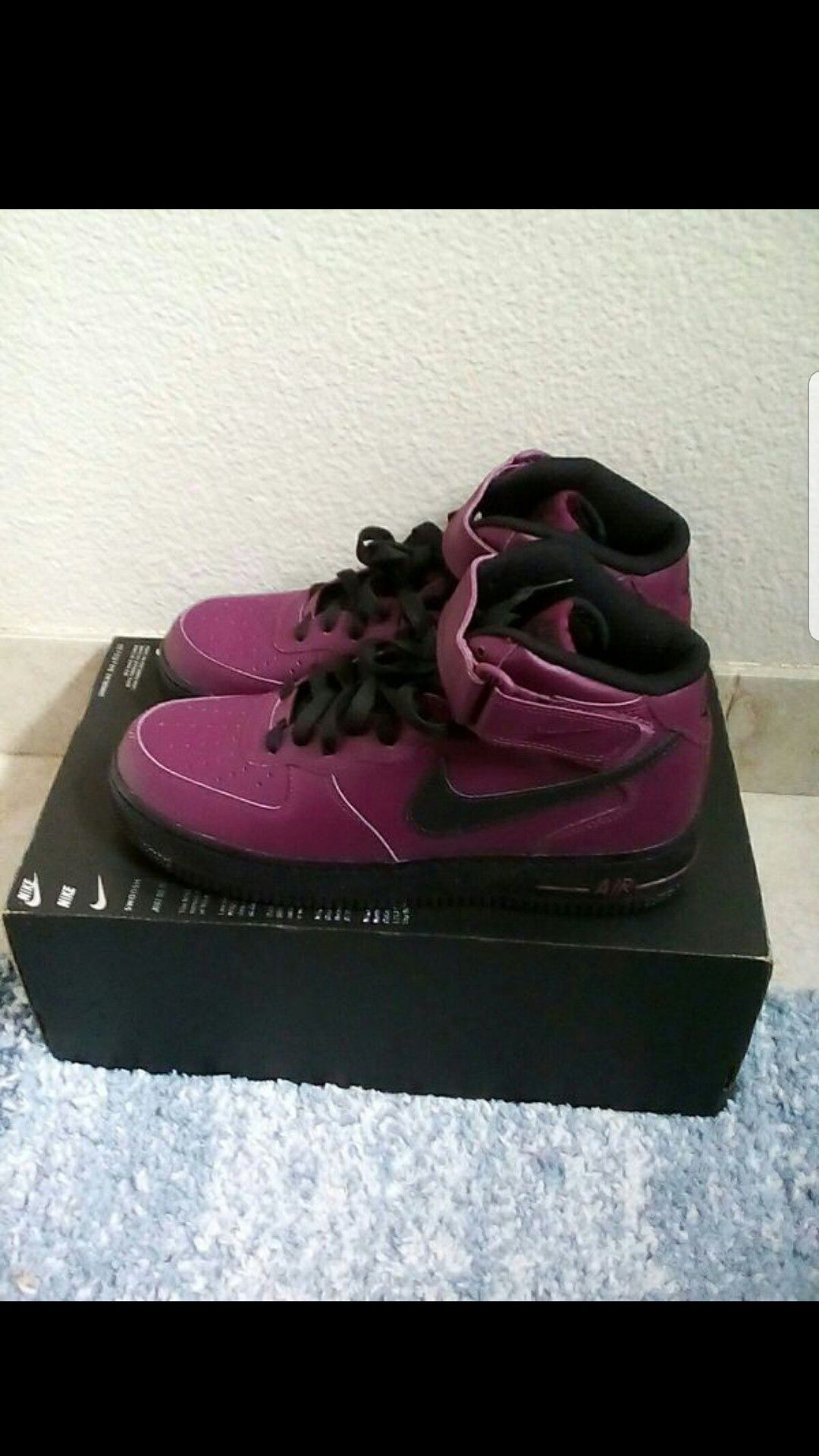 Nike Air Force 1 Mid purple and black size 8.5 men