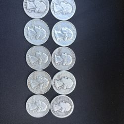 90% SILVER QUARTERS LOT OF 10