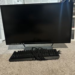 32” Monitor HP Omen And Keyboard 