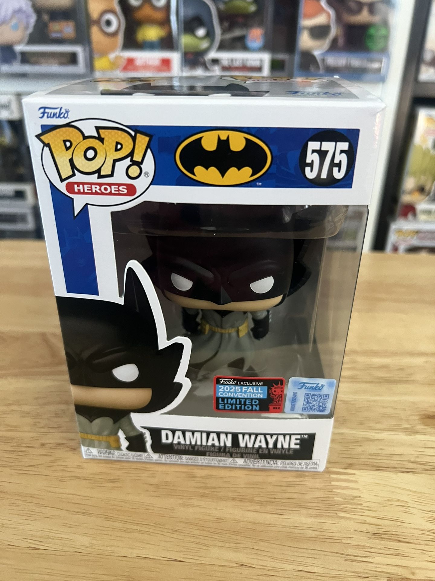 NEW IN HAND LIMITED EDITION Damian Wayne Batman Funko Pop #575 DC Comics NYCC