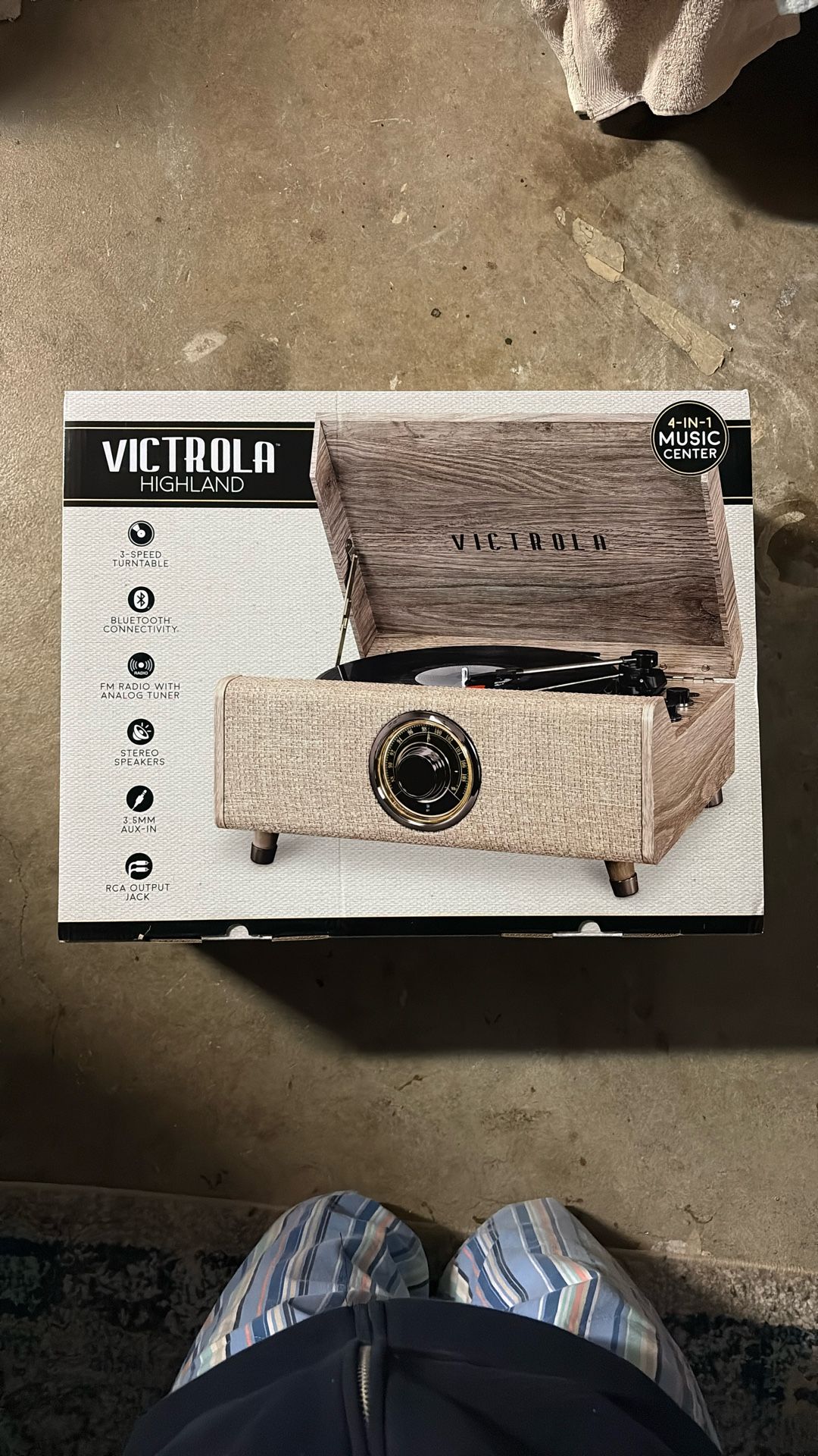 Brand New In-Box Victrola Record Player