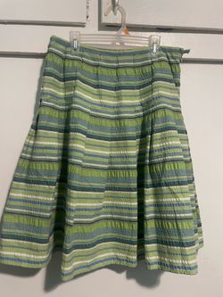 Pleaded striped Worthington women’s skirt