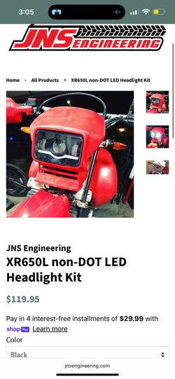 JNS Engineering XR 650 LED Light