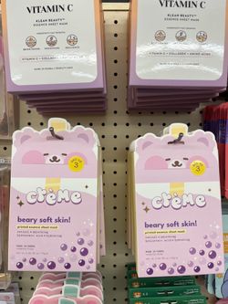 The Creme Beary Soft Skin Face Mask Set of 3