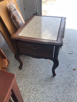 Granite or Marble side table