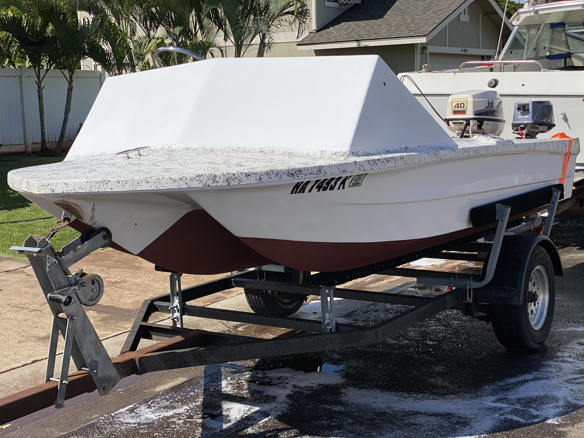 Rebuilt 14’ Powercat Tri-Hull
