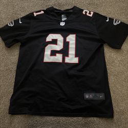 Deion Sanders 1989-92 Atlanta Falcons Jersey Size XL Black And Red Collector