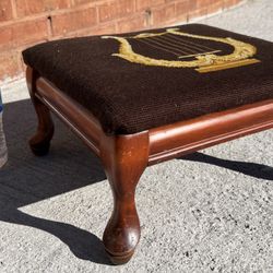 Antique Foot chair Bench Cherries Wood 