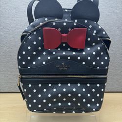 NWT Kate Spade Minnie Mouse Polka Dot Backpack