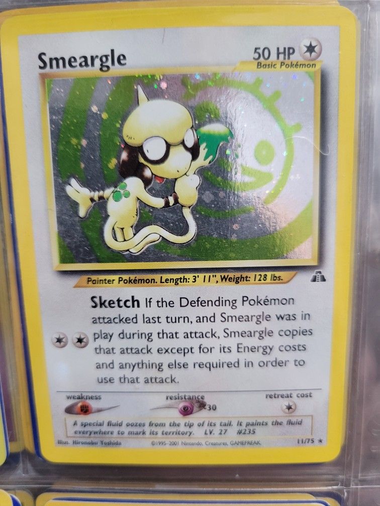 1995 Smeargle Holographic Pokémon Card 