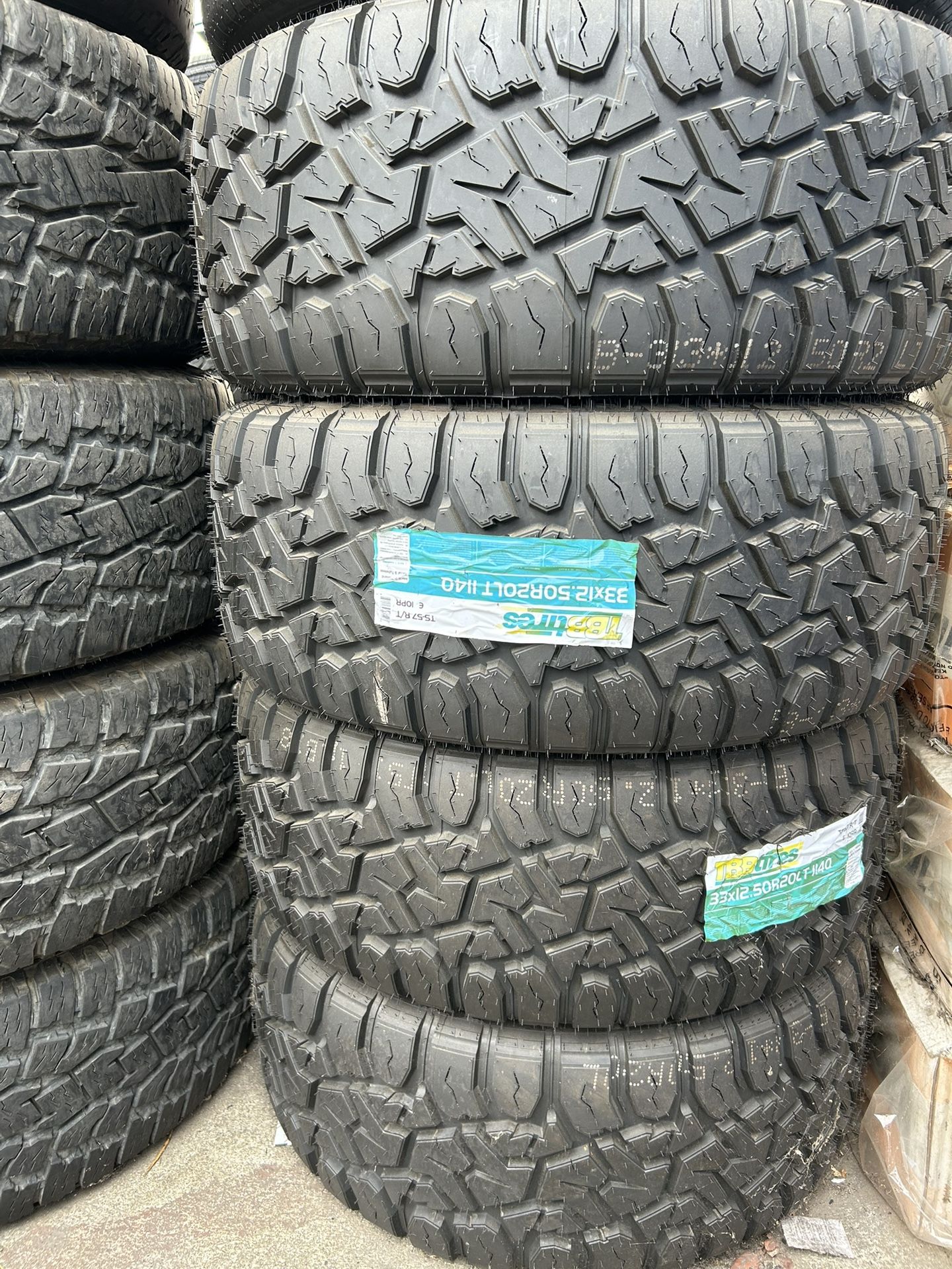 TBB TS-57RT 33x12.50R20 Price$175 Each