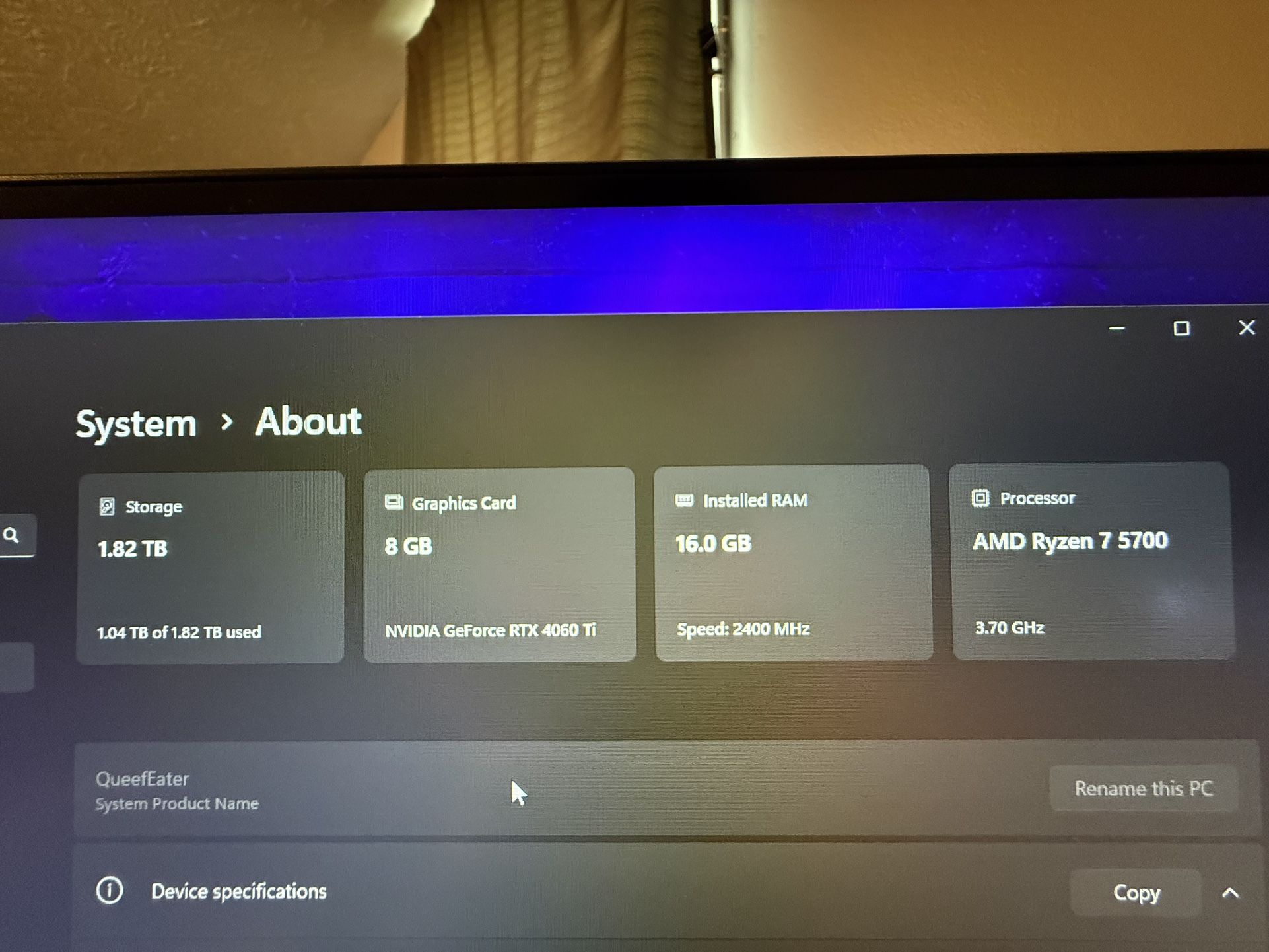 Pc Setup