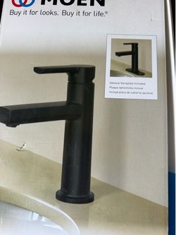 Moen Rinza Matte Black Single hole 1-handle