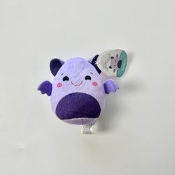 McDonalds Happy Meal Squishmallows Zumirez Purple BatPlush Toy