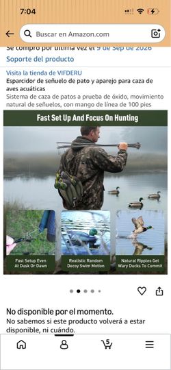 VIFDERU Duck Decoy Spreader Waterfowl Hunting Rig