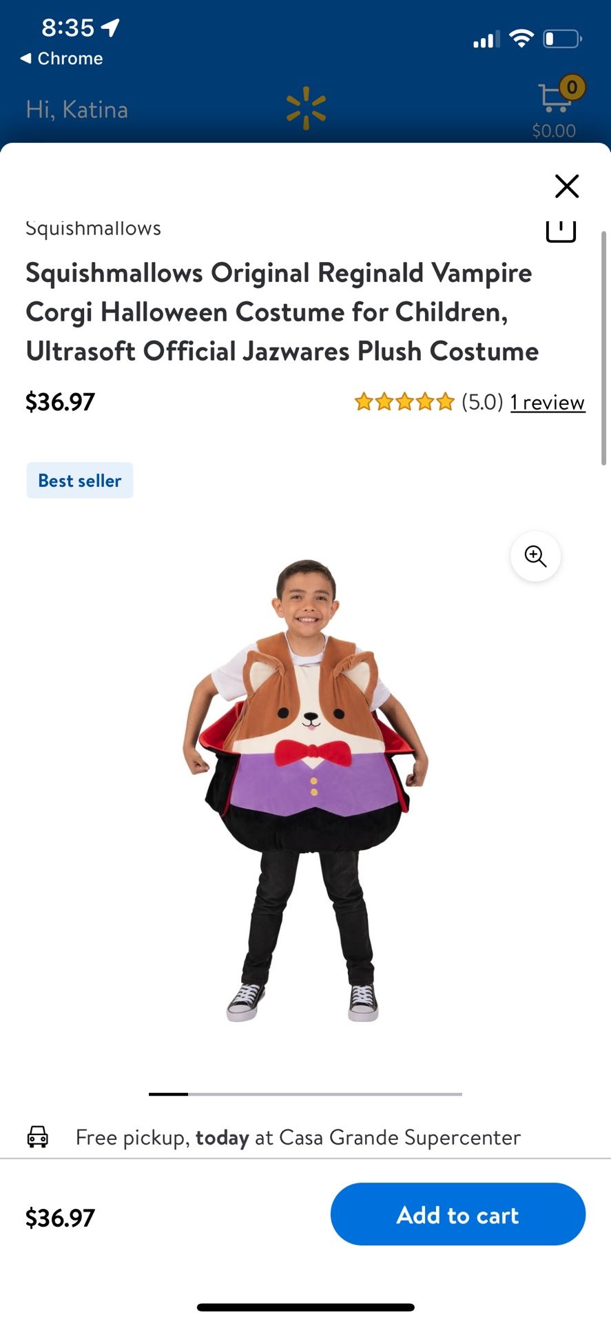 Kids Squishmallow Halloween Costume