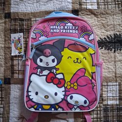 HELLO KITTY AND FRIENDS BACKPACK 16 INCHES TALL 