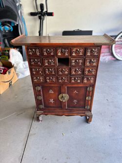 Antique Chinese 18 Drawer Medicine Apothecary Herb Cabinet