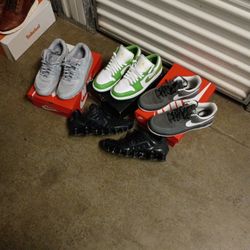 Size 10, Nike. Shox, Airmax, Air Jordan/Airforce, Airforce 1.
