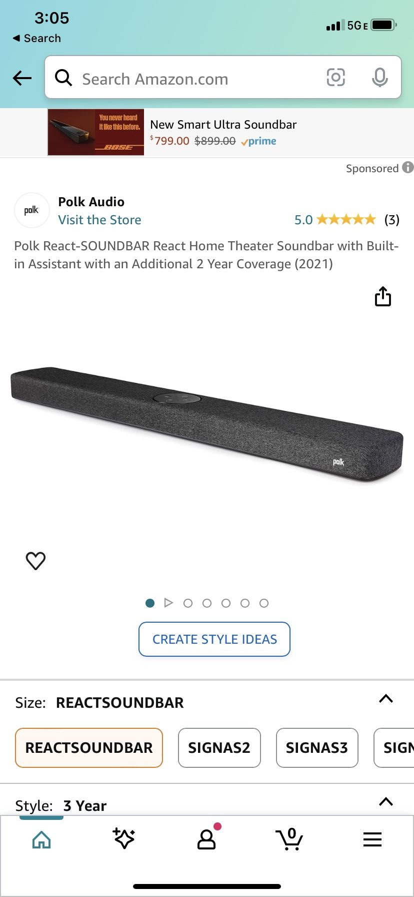 Polk React Sound Bar