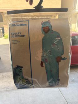 Disney Pixar Monsters Inc Sulley Adult Jumpsuit Costume