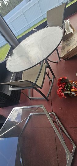 Patio Table With Two Chairs
