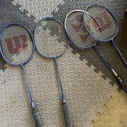 Badminton rackets
