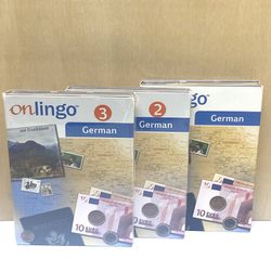 Onlingo GERMAN Level 1, 2, 3 Language Teaching Audio CDs/Learning Guide/Travel