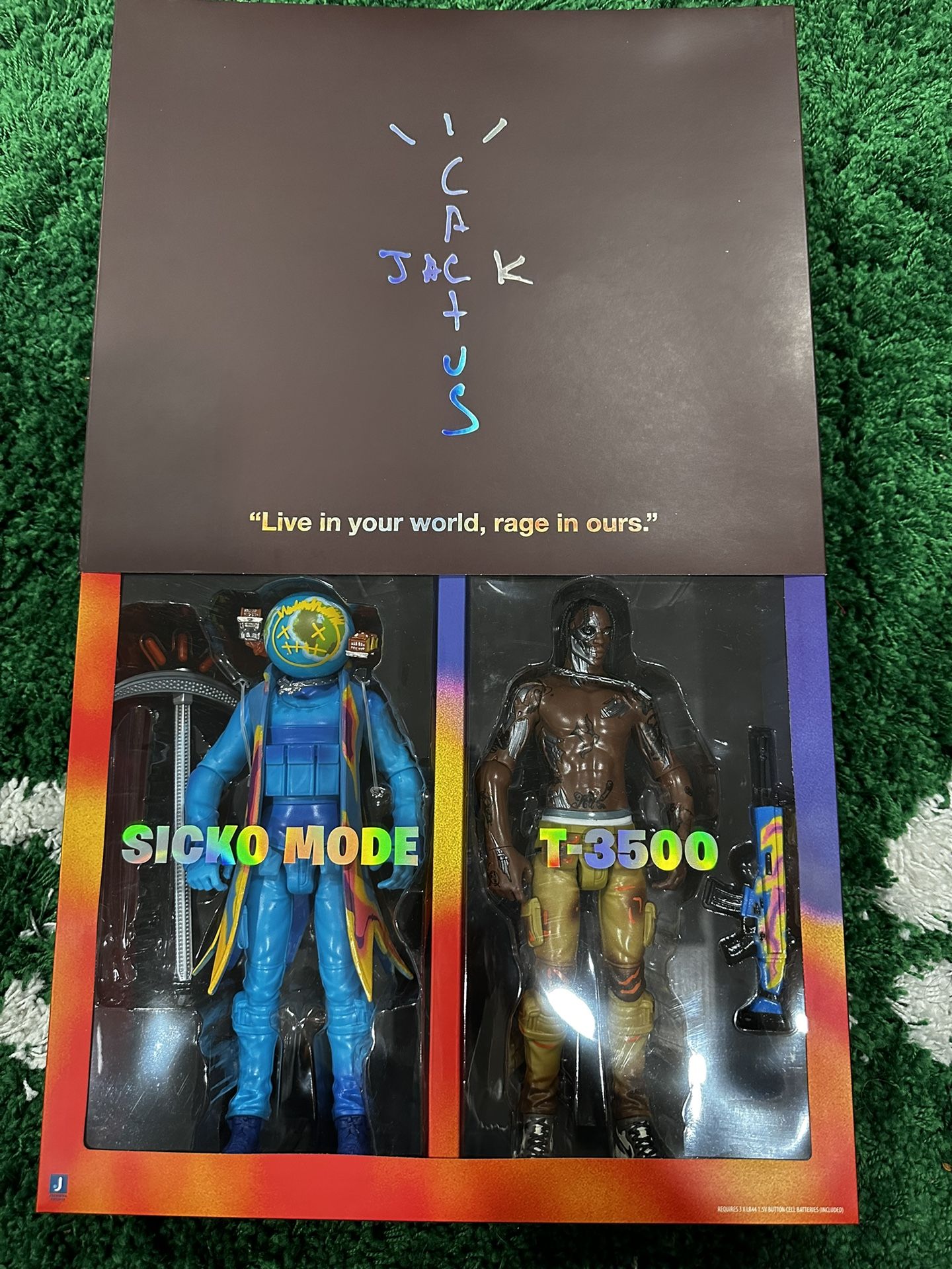 Travis Scott Cactus Jack Fortnite 12” Action Figure Duo Set 