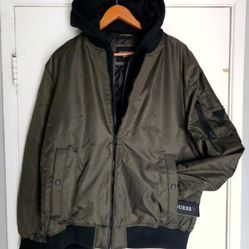Men's Guess Jacket XXL Army Bomber Chammara 