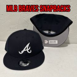 MLB New Era Atlanta Braves Navy Blue 9fifty SnapBack Hats 