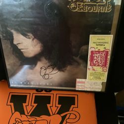 Ozzy Autographed And Two Concert Tickets