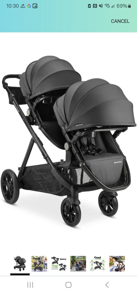 New Joovy Qool Double  +  Adapters For Nuna & Others 