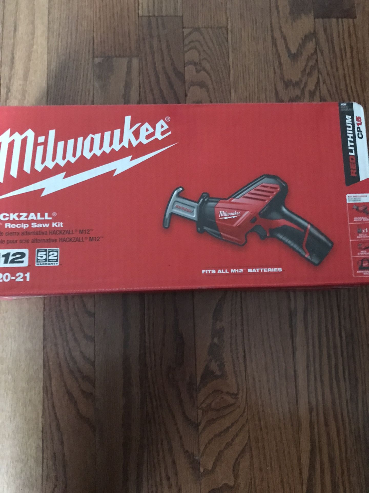 Milwaukee M12 Hackzall Kit Battery And Charger And Tool Bag Included