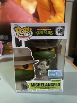 Funko Pop Television Teenage Mutant Ninja Turtles #1749  Michelangelo In Trench Coat Chalice Collectibles Exclusive Limited Edition LE 9500 Pcs