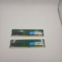 Crucial 16GB DDR4-3200 UDIMM PC Memory 2 x 8GB CT8G4DFRA32A 1.2V CL22