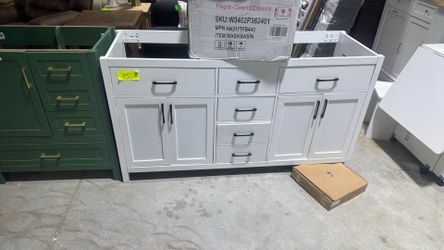White long vanity