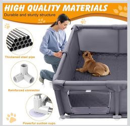 Dog Playpen with Steel Frame