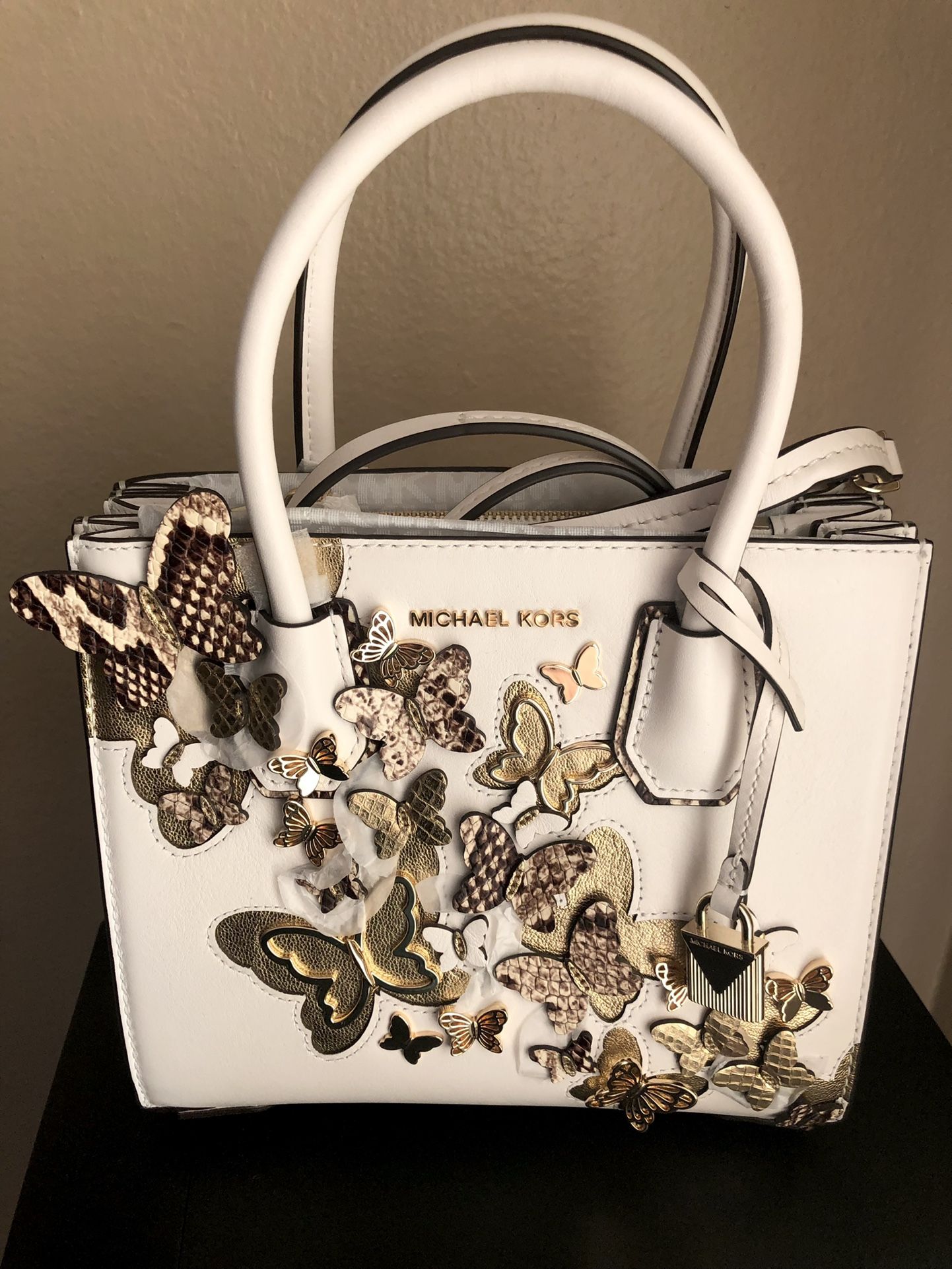 Michael nachhaltigkeitsgedanke kors purse with butterflies