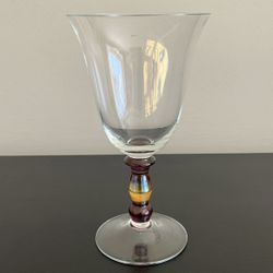 Mikasa Water Goblet Wine Glass MIC146 Purple Amber 16 Oz