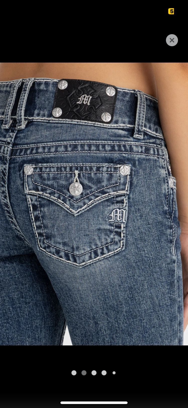 Miss Me Jeans Size 34 30 Sabrina Stitched Bootcut Jean