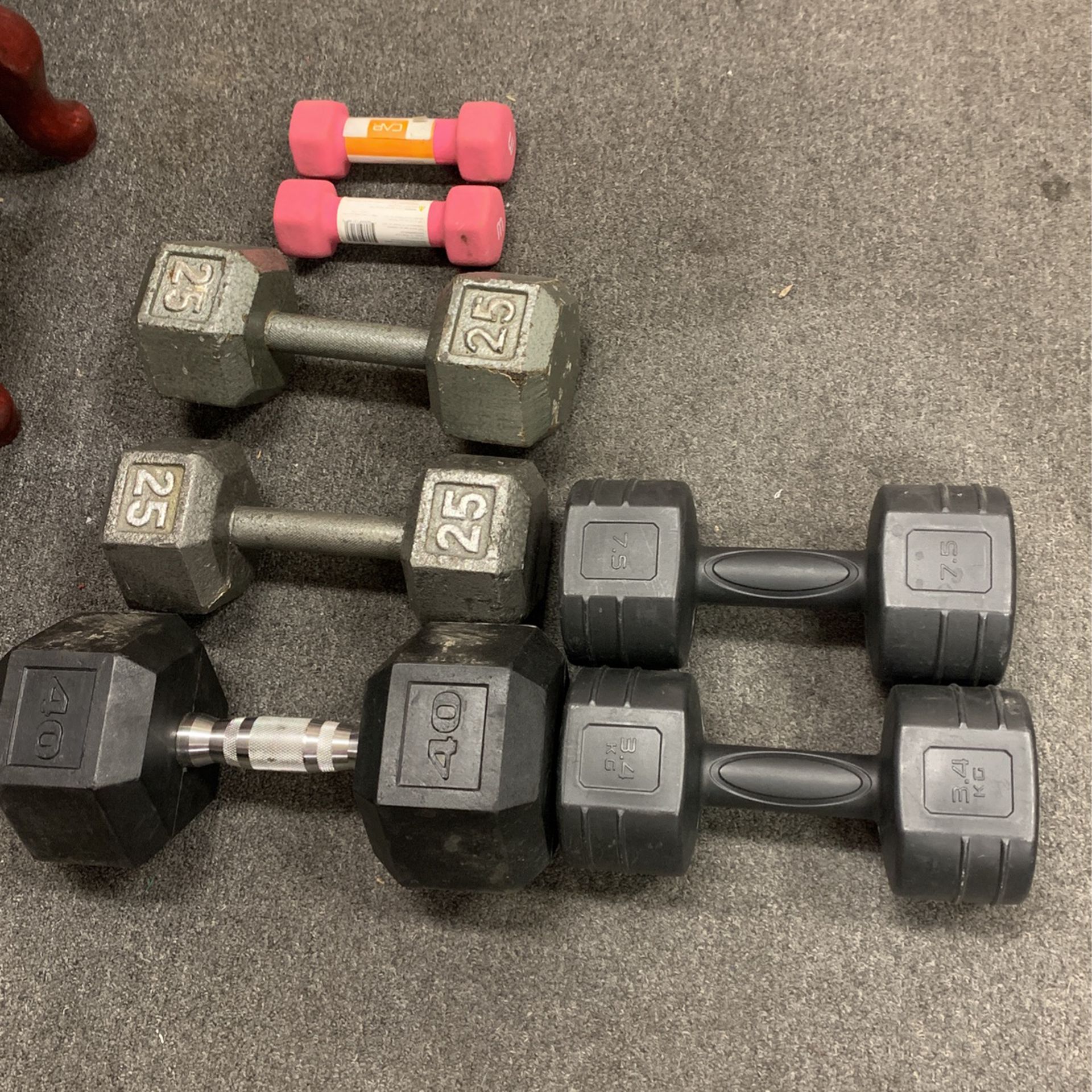 7 Weights ($10 Delivery )