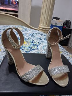 Silver Glitter Heels p2