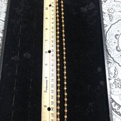 Indian 30 Inches Gold Plated Chain