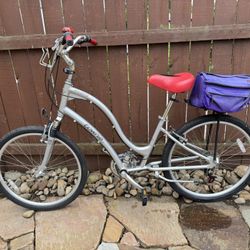 Electra Townie 21-Speed Cruiser Bike w/ Rear Bag & Lock