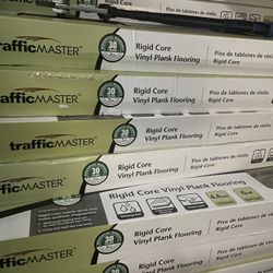 TrafficMaster Rigid Vinyl Plank Flooring New In Box 55 Boxes 