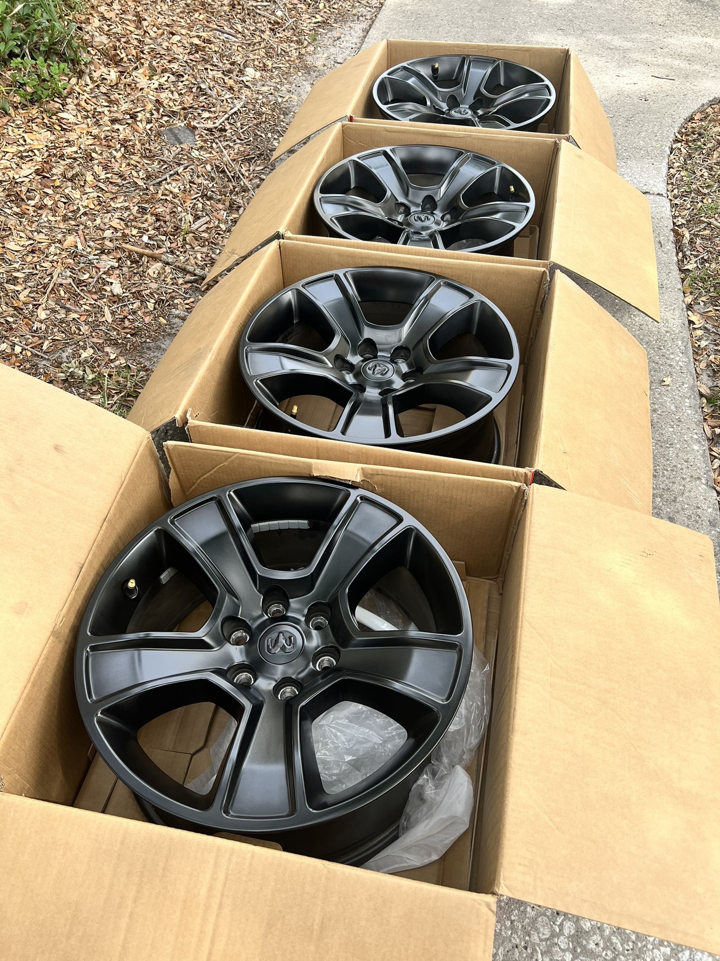 20 Inch Black Rims Excellent Condition