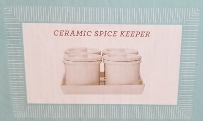 Martha Stewart Ceramic Spice Jar Set of 4. (Open To Offers)